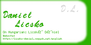 daniel licsko business card
